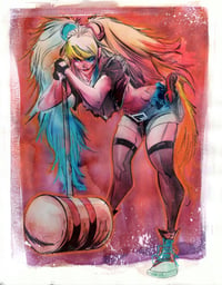 Harley Quinn – Original Mixed Media Artwork