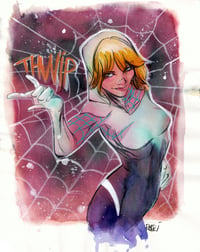 Spider-Gwen – Original Mixed Media Artwork