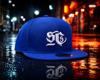 Image 1 of Blue & White SCS Snapback