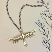 Image 1 of BRONZE  AND STERLING THUNDERBIRD STATEMENT NECKLACE