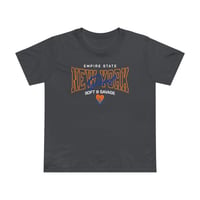 Image 4 of New York Empire State Women’s Tee — "Soft & Savage" Maple Heart Design