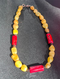 Image 2 of Sunset Ember Statement Necklace