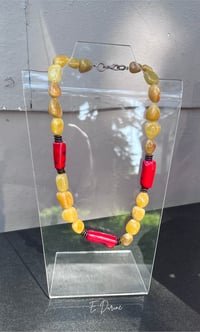 Image 1 of Sunset Ember Statement Necklace