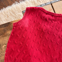 Image 2 of Vintage Ralph Lauren Cable Knit Vest | 5T