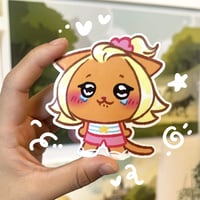 Image 1 of Crying Cat Sticker