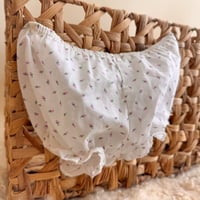 Image 2 of Vintage 1980s Alexis Calico Floral Bubble Bloomers | 6-9 Months