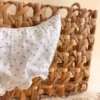Image 3 of Vintage 1980s Alexis Calico Floral Bubble Bloomers | 6-9 Months