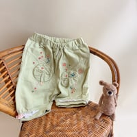 Image 1 of Vintage 1990s Petit Lem Sage Green Embroidered Novelty Sweatpants | 12 Months