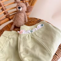 Image 3 of Vintage 1990s Petit Lem Sage Green Embroidered Novelty Sweatpants | 12 Months