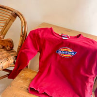 Image 1 of Vintage 1990s Dickies Classic Logo Long-Sleeve Tee | 4T