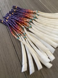 Image 3 of Remixed berries 2 - seed beaded earrings