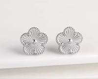 Silver Clover Earrings