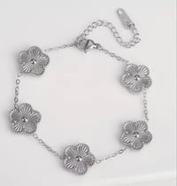 Silver Clover Bracelet