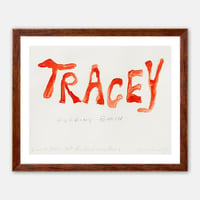 Image 1 of Tracey Emin - Local Girl Bids for local mans Prize, Giclee Print on Canvas or Paper, Poster