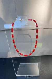 Image 1 of Red Coral Statement Necklace