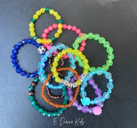 Image 1 of Kids Personalized Beaded Bracelets