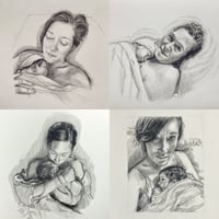 Image 1 of Custom Mother and Baby drawing