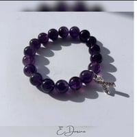 Image 1 of Purple Hope Bracelet | Domestic Violence Awareness Bracelet