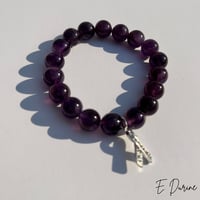 Image 2 of Purple Hope Bracelet | Domestic Violence Awareness Bracelet