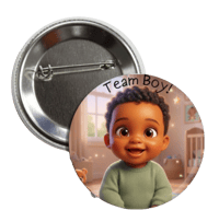 Image 2 of 10 Team Boy Button - African American