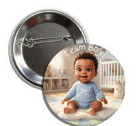 Image 3 of 10 Team Boy Button - African American