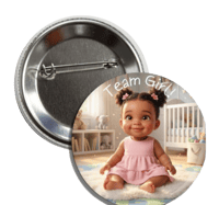 Image 3 of 10 Team Girl Buttons - African American