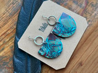 Image 11 of Crysocolla Sterling Silver earrings n4