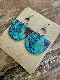Image 18 of Crysocolla Sterling Silver earrings n4