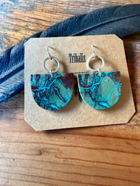 Image 12 of Crysocolla Sterling Silver earrings n4