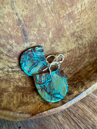Image 7 of Crysocolla Sterling Silver earrings n4