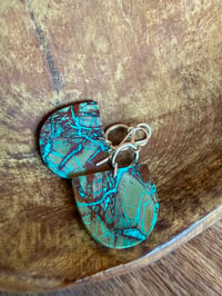 Image 15 of Crysocolla Sterling Silver earrings n4