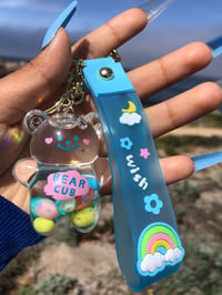Blue Bear Cub keychain
