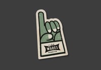 Auto Wares Kraft paper Hand Sticker 56x91mm
