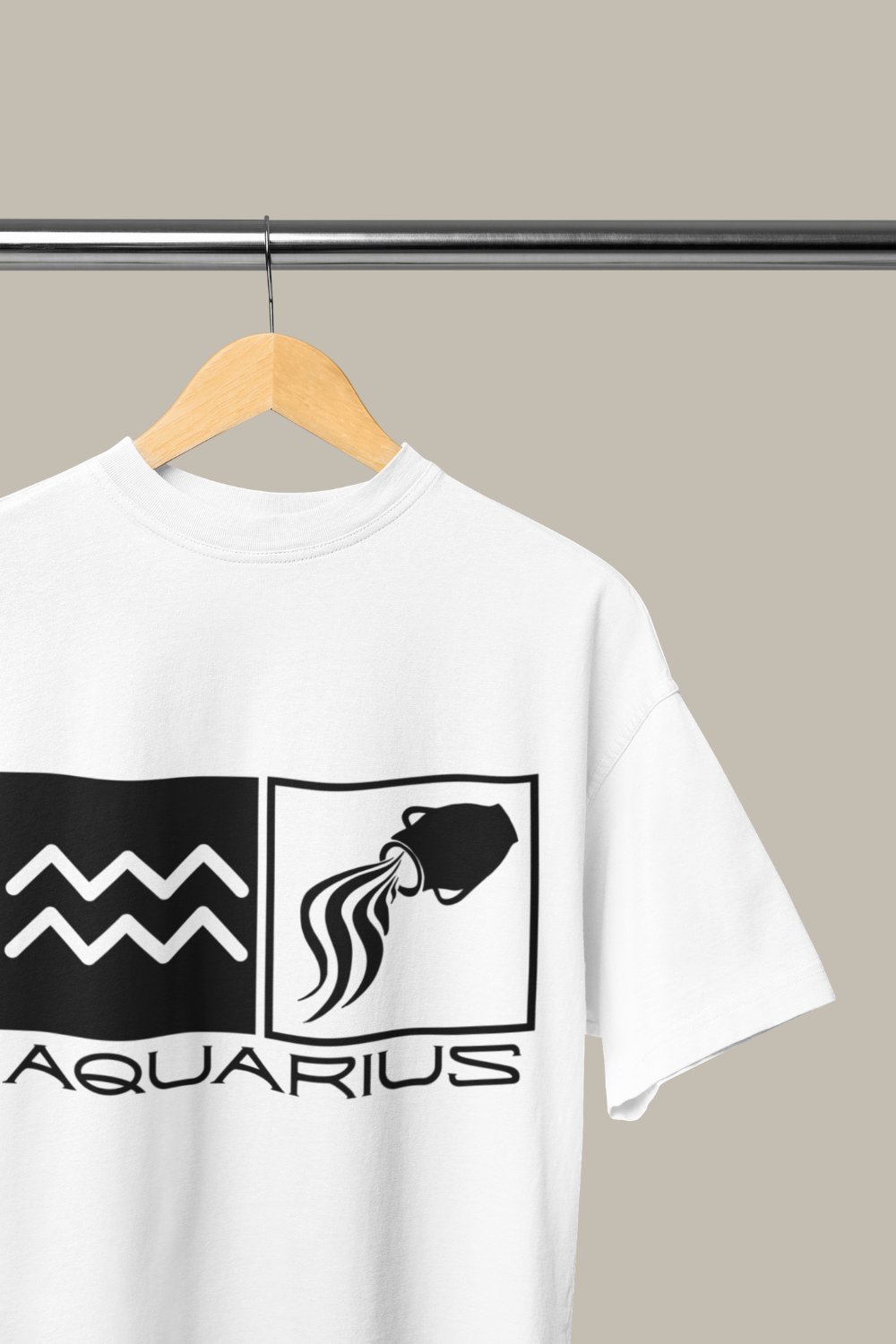 Image of Aquarius Zodiac Sign T-Shirt