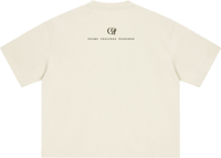 Image 2 of Oversized Boxy "NO ONE IS YOU" T-shirt - Mild Apricot 400gsm|11.8oz