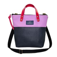Image 1 of Bandolera mini con asas rattan black