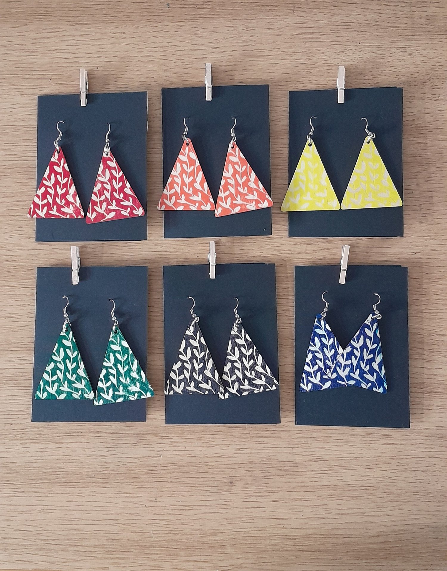 Handprinted Earrings