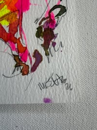 Image 3 of Pink Stripe postcard mini