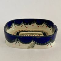 Image 1 of Dark blue soap dish