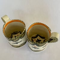 Image 2 of Green and orange cups 