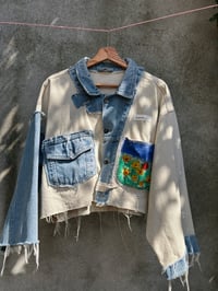 Image 1 of Boxy flower jacket - M