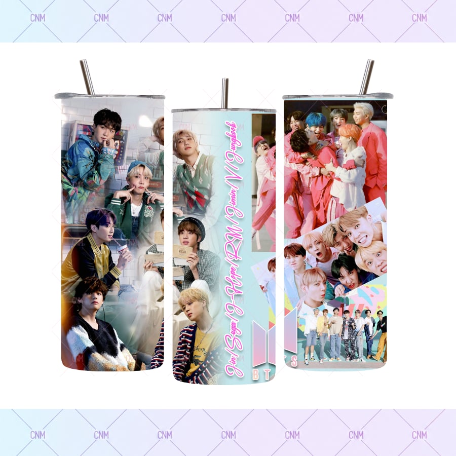 Image of Vaso Térmico Inspirado en BTS  Por Siempre | Unofficial Fan-Made Item
