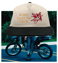 Image 1 of beyond two wheels black/white hat