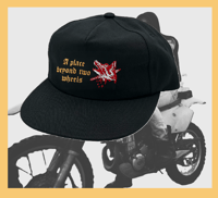 Image 1 of beyond two wheels black hat
