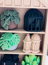 Image 2 of Mini Bookshelf with Clickers – 3D Printed Decorative Shelf Set
