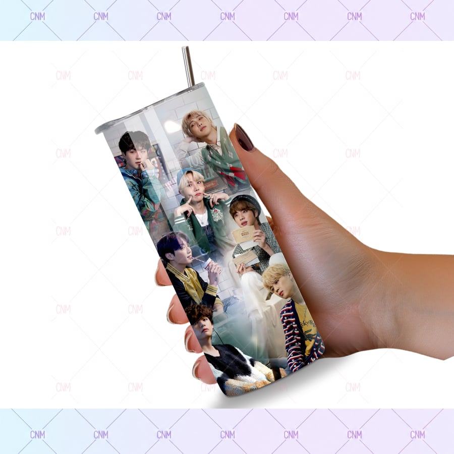Image of Vaso Térmico Inspirado en BTS  Por Siempre | Unofficial Fan-Made Item