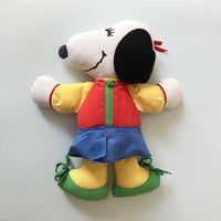 Image 2 of Doudou Snoopy Belle et Woodstock seconde main années 80