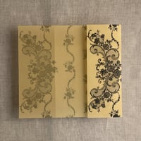 Image 6 of Versailles nocturne floral lace printed Vellum wrap for 5x7 card PACK of 10