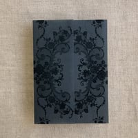 Image 1 of Versailles nocturne floral lace printed Vellum wrap for 5x7 card PACK of 10