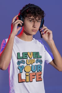 Image 1 of Level Up Your Life Graphic Unisex Ultra Cotton Tee